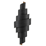 Бра в форме спирали черное с золотой внутренней отделкой Warm Glow варинант исполнения - 2 | Loft Concept в Сочи