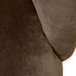 Барный стул со спинкой на 4-х деревянных ножках Коричневый Велюр Vendramin Chair  варинант исполнения - 4 | Loft Concept в Сочи