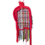 Настенный ковер разноцветный из одежды Heart варинант исполнения - 2 | Loft Concept в Сочи