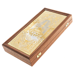 Нарды настольные из натурального камня лазурит и долерит Backgammon from Stone варинант исполнения - 6 | Loft Concept в Сочи