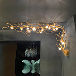 Потолочный светильник с настенным креплением в виде дерева Escape of Light варинант исполнения - 1 | Loft Concept в Сочи