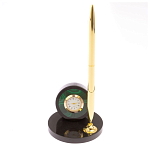 Часы настольные с ручкой из натурального камня Stone Clock варинант исполнения - 8 | Loft Concept в Сочи