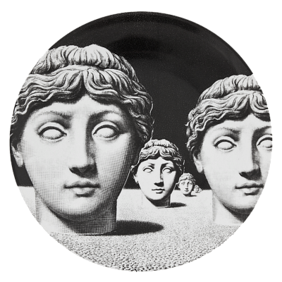 Декоративная тарелка Fornasetti 30.CR.BW.R01-205 Декоративная тарелка Fornasetti 30.CR.BW.R01-205