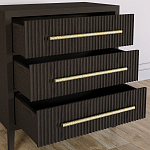 Комод Primo с 3 выдвижными ящиками Темный орех варинант исполнения - 6 | Loft Concept в Сочи