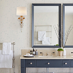 Бра с цветочным основанием и тканевым абажуром Tugella Flower Lamp варинант исполнения - 3 | Loft Concept в Сочи