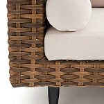 Трехместный садовый диван из плетеного пластика Matteo варинант исполнения - 4 | Loft Concept в Сочи