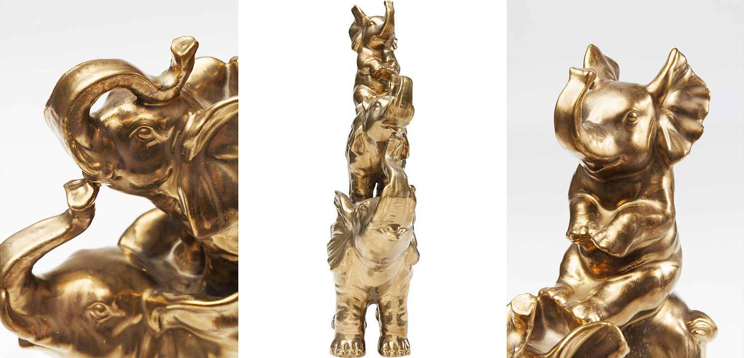 Статуэтка Family of Golden Elephants Статуэтка Family of Golden Elephants - Loft-Concept в Сочи