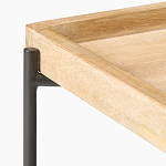 Журнальный стол с прямоугольной деревянной столешницей Urban Style Space варинант исполнения - 2 | Loft Concept в Сочи