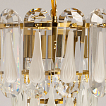 Люстра многоярусная с овальными прозрачными подвесками 28 см Harmonica варинант исполнения - 6 | Loft Concept в Сочи