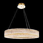 Люстра подвесная круглая из прозрачного хрусталя с золотым корпусом Selfsufficient варинант исполнения - 9 | Loft Concept в Сочи