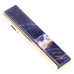 Зажигалка электронная с накладкой из натурального камня Содалит и с USB проводом для зарядки Stone Lighters варинант исполнения - 1 | Loft Concept в Сочи