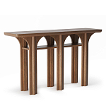 Консоль деревянная с арочным основанием Arch Passage варинант исполнения - 1 | Loft Concept в Сочи