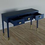 Дизайнерский Письменный стол Elsa Dreams Blue с тремя ящиками варинант исполнения - 4 | Loft Concept в Сочи