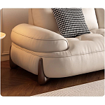 Диван двухместный кожаный с каркасом из массива дерева Furniture Medieval  варинант исполнения - 1 | Loft Concept в Сочи