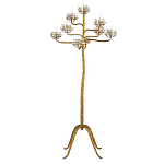 Торшер золотой в виде растения Golden Flower Glade варинант исполнения - 2 | Loft Concept в Сочи