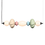 Подвесной светильник линейный с керамическими элементами 24W LED Fragrant Light варинант исполнения - 2 | Loft Concept в Сочи