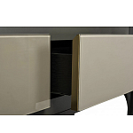 Консоль тёмно-коричневого цвета с 2-мя ящиками Gladstone варинант исполнения - 4 | Loft Concept в Сочи