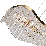 Люстра подвесная волнистой формы с хрустальными подвесками Ludivine Lighting варинант исполнения - 3 | Loft Concept в Сочи