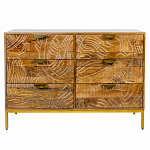 Комод с выдвижными ящиками и фактурным фасадом Termite варинант исполнения - 1 | Loft Concept в Сочи