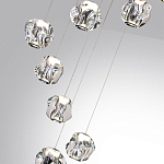 Люстра каскадня с 12-ю прозрачными шарообразными плафонами Bubbles Bocci варинант исполнения - 3 | Loft Concept в Сочи