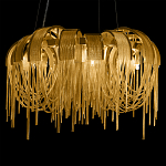 Люстра подвесная круглая с изогнутыми металлическими дугами и ниспадающими цепочками 65 см Atlantis Chain варинант исполнения - 6 | Loft Concept в Сочи