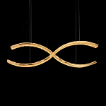 Люстра волнистой формы с фактурным хрустальным плафоном Light Delight варинант исполнения - 1 | Loft Concept в Сочи