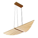 Люстра в виде распахнутых крыльев из тонких металлических планок Flight of Freedom варинант исполнения - 3 | Loft Concept в Сочи