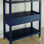 Стеллаж Elsa Dreams Blue со стеклянными полками и ящиком варинант исполнения - 6 | Loft Concept в Сочи