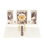 Настольный письменный набор из мрамора и креноида с гербом России Marble Accessory варинант исполнения - 1 | Loft Concept в Сочи