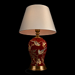 Настольная лампа бордовая с изображением птиц Slip Away варинант исполнения - 4 | Loft Concept в Сочи