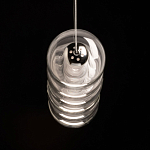 Люстра линейная с 6-ю прозрачными стеклянными плафонами округлой формы HANDLE GRAPE варинант исполнения - 7 | Loft Concept в Сочи