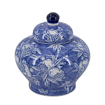 Ваза с крышкой в китайском стиле Гранатовое дерево Blooming Pomegranate варинант исполнения - 7 | Loft Concept в Сочи