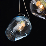 Люстра каскадная с 9-ю разноцветными стеклянными плафонами Kaleido варинант исполнения - 6 | Loft Concept в Сочи