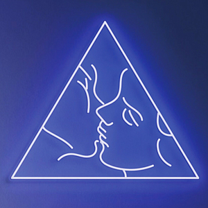 Неоновая настенная лампа Kiss Neon Wall Lamp Синий