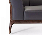 Кресло большое c каркасом из массива дерева Walnut Armchair варинант исполнения - 3 | Loft Concept в Сочи