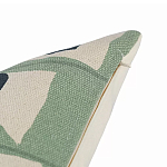 Подушка декоративная зеленого цвета с геометрическим рисунком Divine Abstractions варинант исполнения - 3 | Loft Concept в Сочи