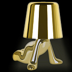 Настольная лампа фигурная цвета золото с гладким абажуром Высота 17 см Sophia варинант исполнения - 1 | Loft Concept в Сочи