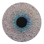 Бра круглое стеклянное с морозным эффектом Heterochromia варинант исполнения - 2 | Loft Concept в Сочи