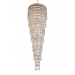 Люстра многоярусная каскадная с хрустальными подвесками Roul Crystal Light варинант исполнения - 6 | Loft Concept в Сочи