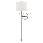 Бра с белым абажуром в форме конуса и прозрачным декоративным кольцом Quoizel варинант исполнения - 5 | Loft Concept в Сочи