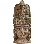 Арт-объект на стену Маска из массива акации Acacia Mask варинант исполнения - 4 | Loft Concept в Сочи