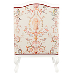 Кресло из массива бука бежевое с растительным орнаментом Raffael Beige Floral Armchair варинант исполнения - 2 | Loft Concept в Сочи