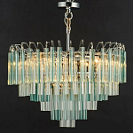 Дизайнерская люстра AQUA Blue Lagoon бирюзовое стекло несколько ярусов варинант исполнения - 6 | Loft Concept в Сочи