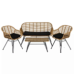 Кушетка плетеная из ротанга Wicker Сouch варинант исполнения - 5 | Loft Concept в Сочи