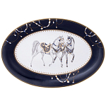 Сервиз обеденный из фарфора с изображением лошадей на 6 персон 23 предмета Porcelain Horse Set варинант исполнения - 2 | Loft Concept в Сочи