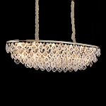 Люстра овальная с каскадом из подвесных прозрачных элементов Attractiveness варинант исполнения - 2 | Loft Concept в Сочи
