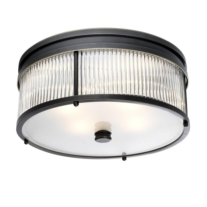 Потолочный светильник Ceiling Lamp Stamford Bronze Темная бронза Прозрачное Стекло Потолочный светильник Ceiling Lamp Stamford Bronze Темная бронза Прозрачное Стекло в Сочи | Loft Concept