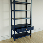 Стеллаж Elsa Dreams Blue со стеклянными полками и ящиком варинант исполнения - 3 | Loft Concept в Сочи