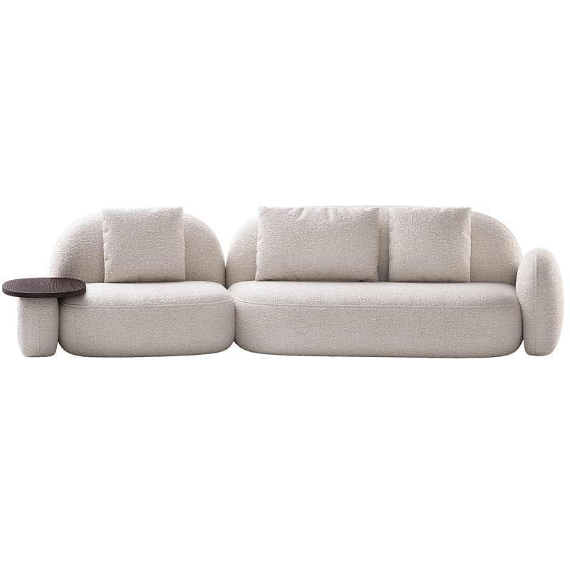 Модульный Диван Orus с овальным столиком  Молочный Орех в Сочи | Loft Concept 