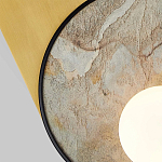 Бра с каменным диском в металлической раме Sandstone Painting варинант исполнения - 2 | Loft Concept в Сочи